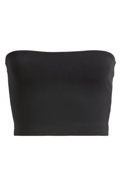 Open Edit Smooth Edit Tube Top In Black