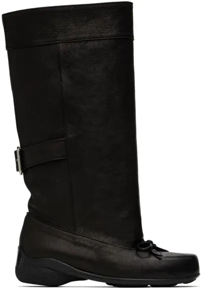 Open Yy Black Ballet Slouchy Boots