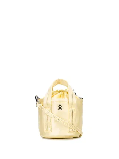 Opening Ceremony Satin Mini Bucket Bag "yellow"