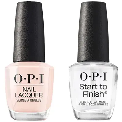 Opi Bubble Bath Nail Polish And  Start-to-finish Bundle In White