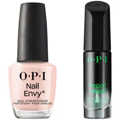 Opi Nail Envy Bubble Bath And Repair Mode Serum Bundle In White