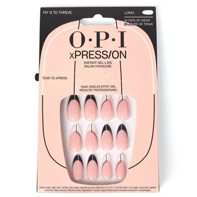 Opi Xpress/on - My 9 To Thrive - Press On Nails For A Gel-like Salon Manicure In White