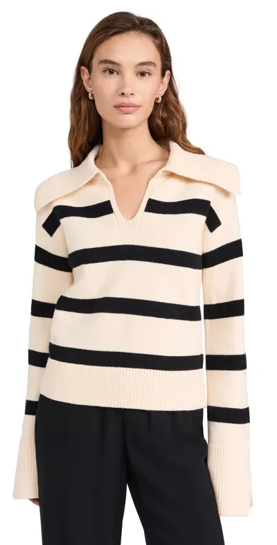 Opt O. P.t Devon Sweater Black Stripe