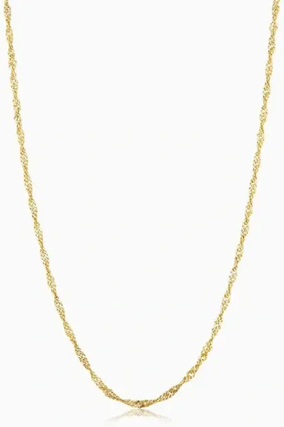 Oradina 10k Gold Bold Spirah Chain Necklace In Yellow Gold