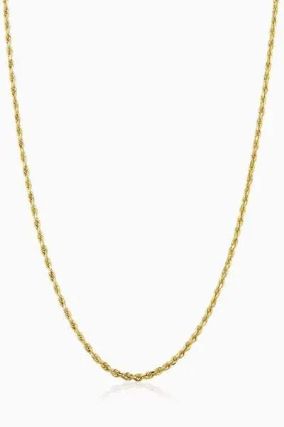 Oradina 10k Gold Roman Rope Chain Necklace In Yellow Gold