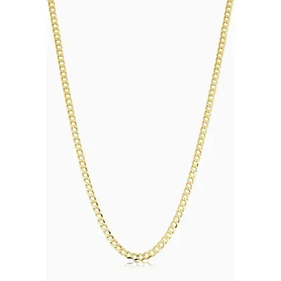 Oradina 14k Gold Carmine Curb Chain Necklace In Yellow Gold