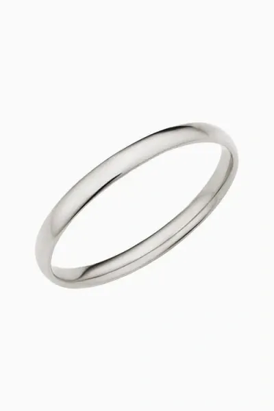 Oradina 14k Gold Forever Band Stack Ring In White Gold