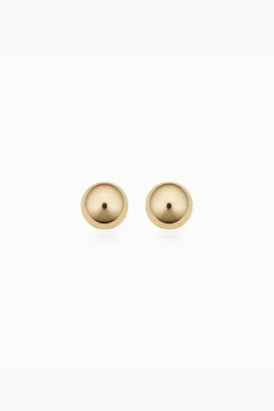 Oradina 14k Gold Have A Ball Petite Studs In Yellow Gold