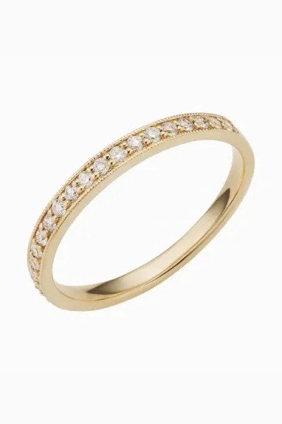 Oradina Women's 14k Yellow Gold The Regal Diamond Band