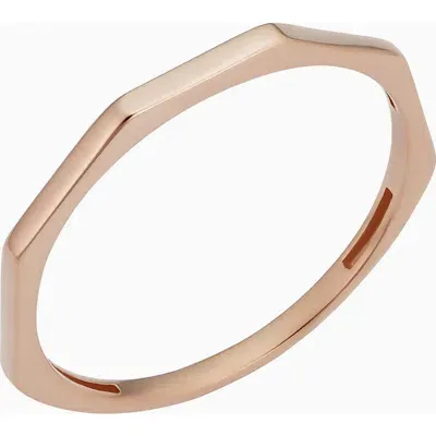 Oradina 14k Rose Solid Gold After Hours Ring In Rose Gold