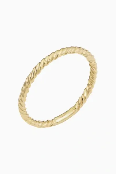 Oradina 14k Yellow Gold Stackable Dawn Ring