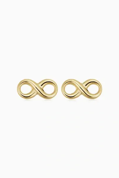 Oradina Forever Yours Studs In Yellow Gold