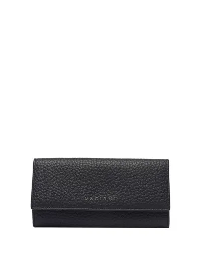 Orciani Black Continental Wallet