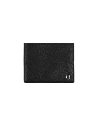 Orciani Black Micron Leather Wallet