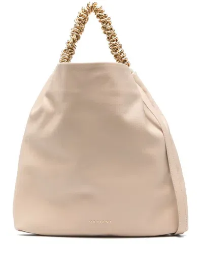 Orciani Chain Link-detail Tote Bag In Neutrals