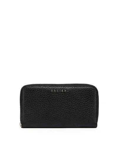 Orciani Continental Wallet In Black