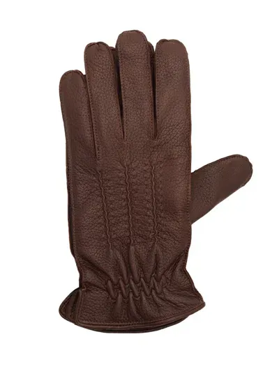 Orciani Gloves In Brown