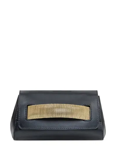 Orciani Gossip Nappa Xs Clutch Bag In Oro