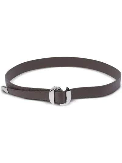 Orciani Leather Belt In Brown