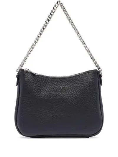 Orciani Mini Moon Shoulder Bag In Black