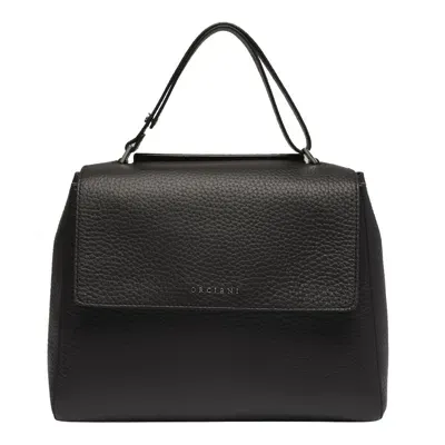 Orciani Sveva Soft Medium Bag In Black