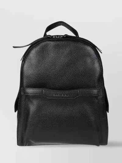 Orciani Logo-lettering Backpack In Black