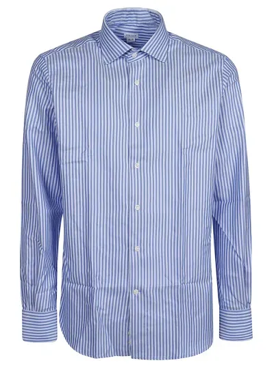 Orian Long Sleeve Slim Shirt In Blue