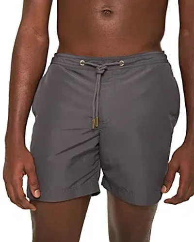 Orlebar Brown Men's Bulldog Drawcord Swim Shorts In Piranha Grey