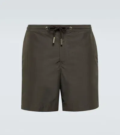 Orlebar Brown Bulldog Swim Trunks In Smoked Tea