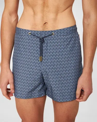 Orlebar Brown Setter Perez Straight-leg Mid-length Printed Recycled Swim Shorts In Spring Blue