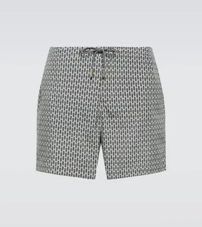 Orlebar Brown Printed Swim Trunks In Neutrals