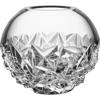 Orrefors Carat Lead Crystal Globe Vase In White