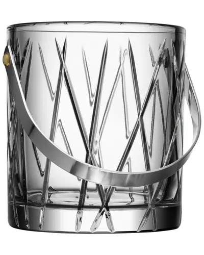 Orrefors City Crystal Ice Bucket In Clear