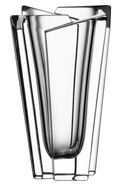 Orrefors Glacial Lead Crystal Vase In Clear