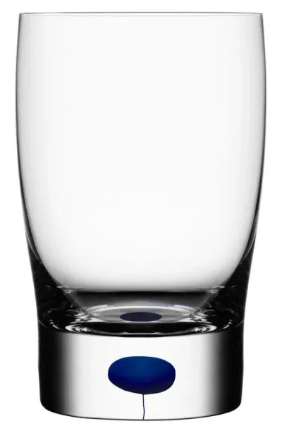 Orrefors Intermezzo Crystal Tumbler In Clear/blue