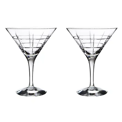 Orrefors Street Martini Pair In Transparent