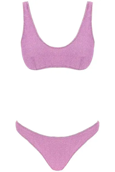 Oseree Bikini Set With Luminous In Purple