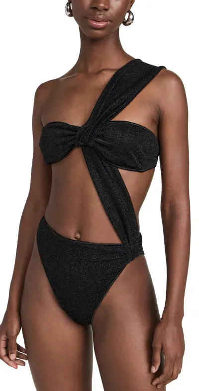 Oseree Lumire Bandeau Maillot One Piece Black