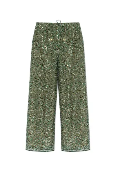 Oseree Oséree Netquins Pants Clothing In Green