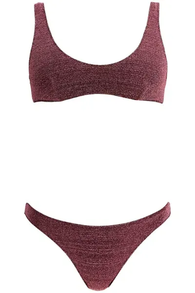 Oseree Set Bikini Lumière Sporty In Purple