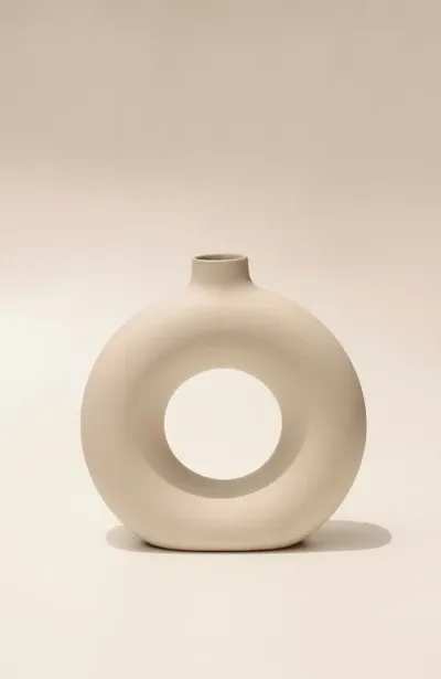 Osmos Studio Big Polo Vase In Off White