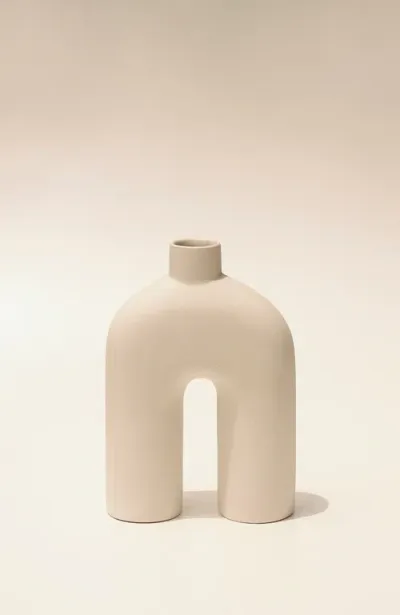 Osmos Studio Ozo Vase In Off White