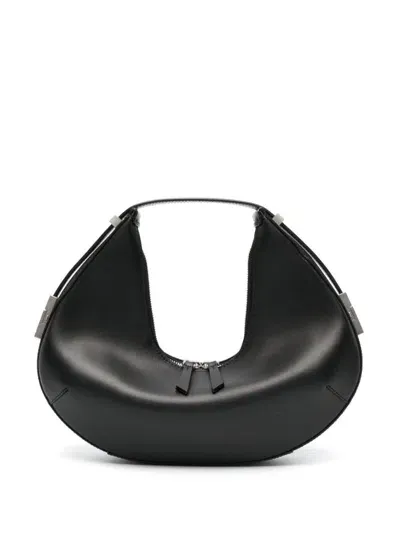 Osoi Calf Leather Toni Hobo Shoulider Bag In Black