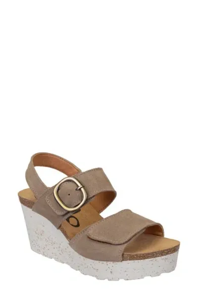 Otbt Peasant Wedge Sandals In Brown