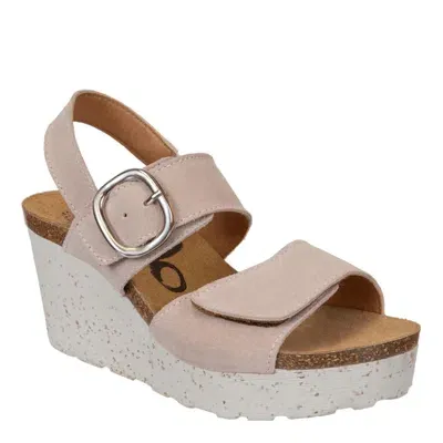 Otbt Peasant Wedge Sandals In Beige