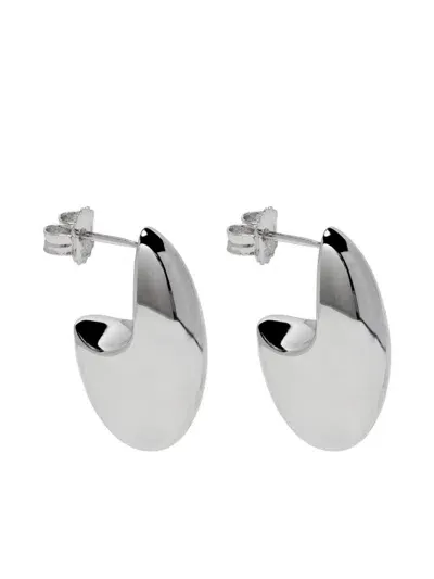 Otiumberg Pebble Polished-finish Earrings In Silver