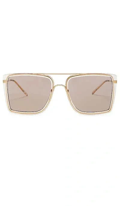 Otra Velda Sunglasses In Transparent Coffee