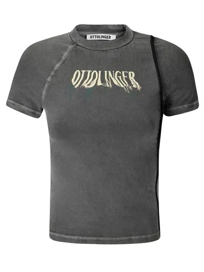 Ottolinger Deconstructed Fitted T-shirt In Grau