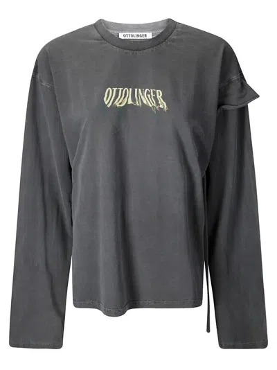 Ottolinger Deconstructed Oversized Longsleeve In Grey