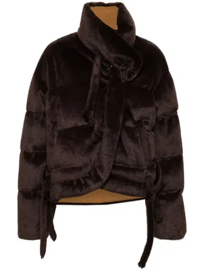 Ottolinger Faux-fur Jacket In Brown